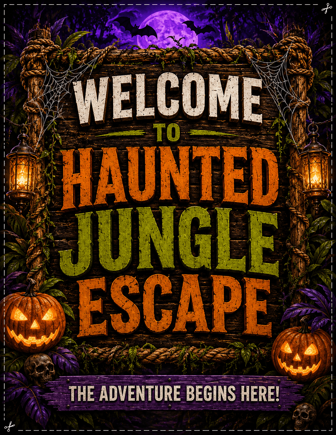Welcome to Haunted Jungle Escape - Family Rush Adventures Halloween special