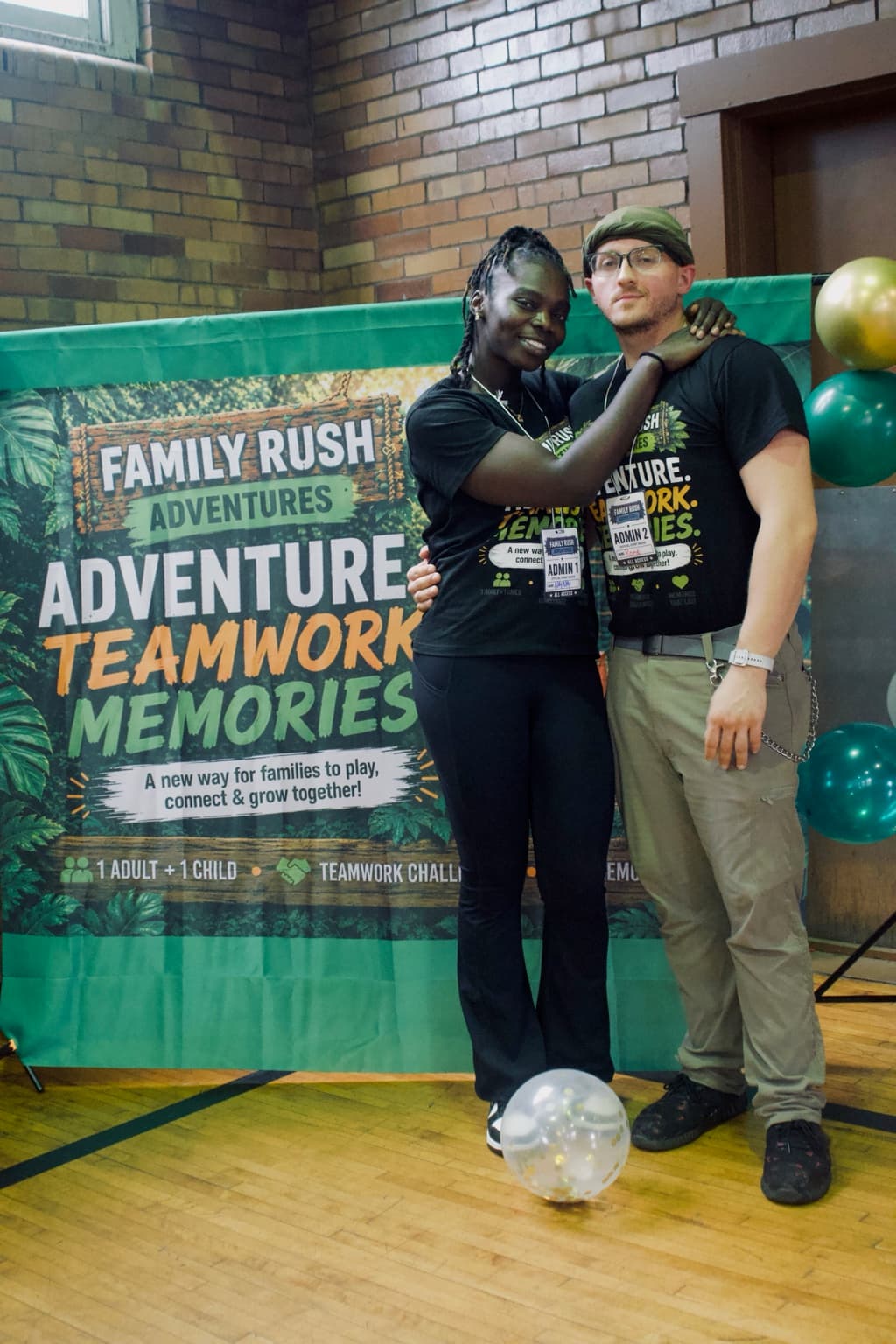 Family Rush Adventures founders together at a Family Rush event